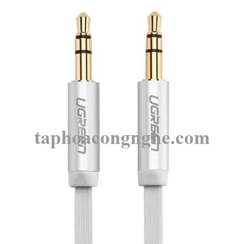 Ugreen 10767 5M màu Trắng Cáp âm thanh 2 đầu 3.5mm dương AV119 30010767